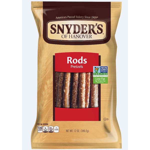 Snyders Of Hanover Snyder's Of Hanover Pretzel Rods 12 oz. Bag, PK12 103406 - main
